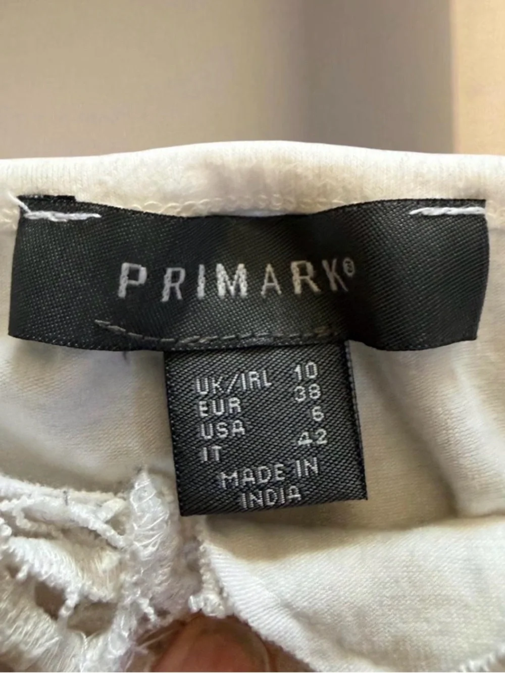 Primark white lace cami top Size 6 #lace #croptop - Picture 3 of 4